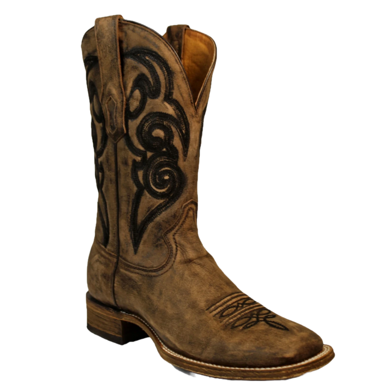 Corral Boots Corral® Men's Brown Embroidered Square Toe Western Boots A3303 1 Corral Boots Corral® Men's Brown Embroidered Square Toe Western Boots A3303