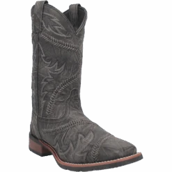 Laredo Men's Kade Charcoal Grey Square Toe Boots 7978
