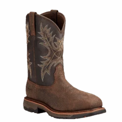 Ariat Men's Workhog H2O Wide Square Comp Toe Bruin Work Boots 10017420