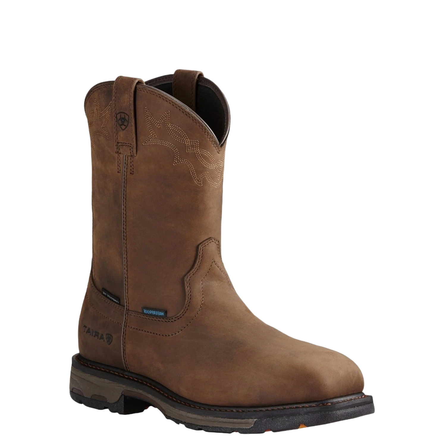 Ariat® Men's Workhog Square Composite Toe H2O Brown Work Boot 10020092 1 Ariat® Men's Workhog Square Composite Toe H2O Brown Work Boot 10020092