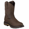 Ariat Men's WorkHog Pull-On H2O Oily Distressed Brown Boots 10001198