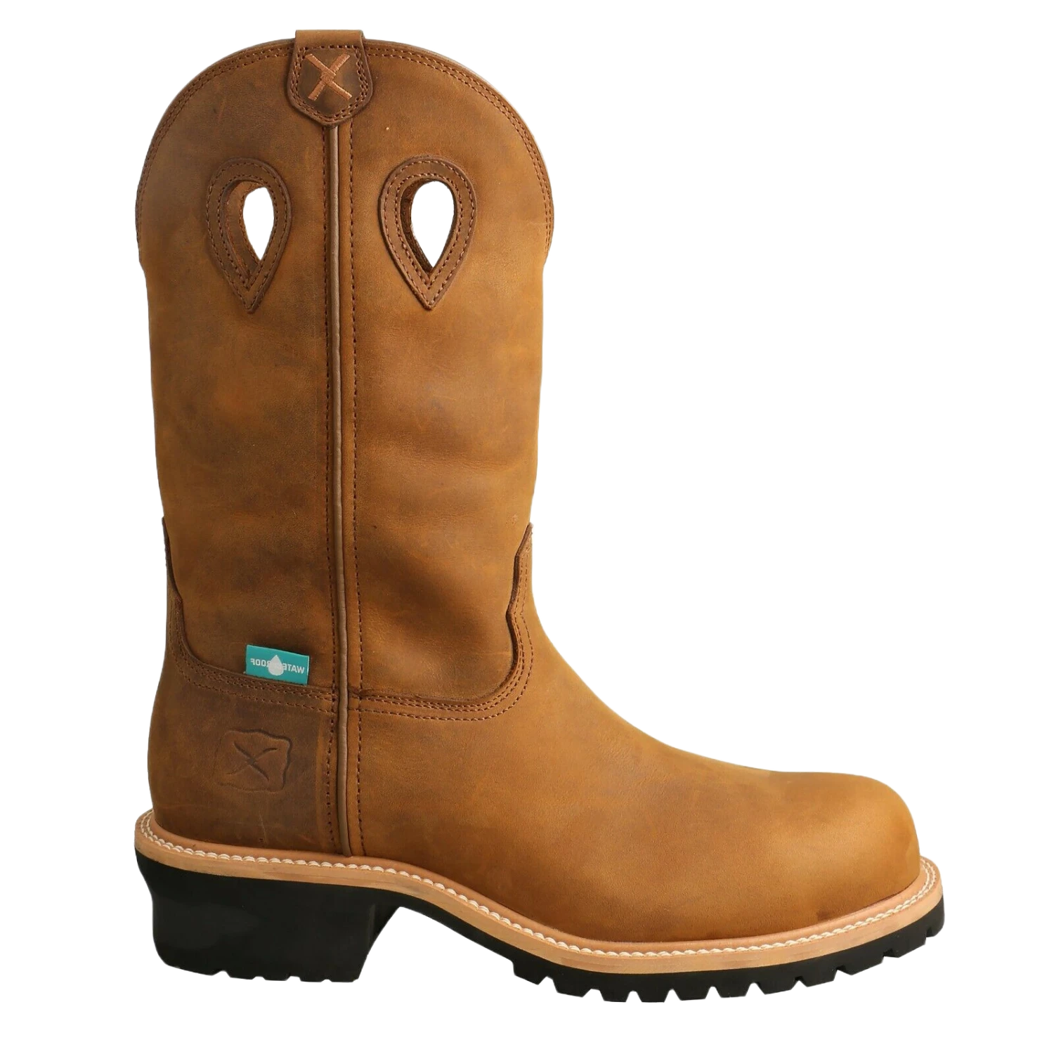 Twisted X Men's Brown Distressed Saddle Logger Boot MLGCW01 2 Twisted X Men's Brown Distressed Saddle Logger Boot MLGCW01 - Image 2