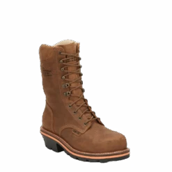 Chippewa Men's Thunderstruck Waterproof Tan Lace Up Work Boots TH1030