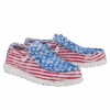 Hey Dude® Men's Wally Patriotic Stars & Stripes Casual Shoes 40001-9C8