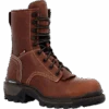 Rocky Men's Rams Horn Waterproof Brown Leather Work Boots RKK0397