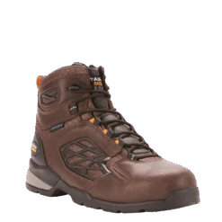 Ariat Men's Rebar Flex 6" H2O Dark Brown Composite Toe Work Boots 10025006