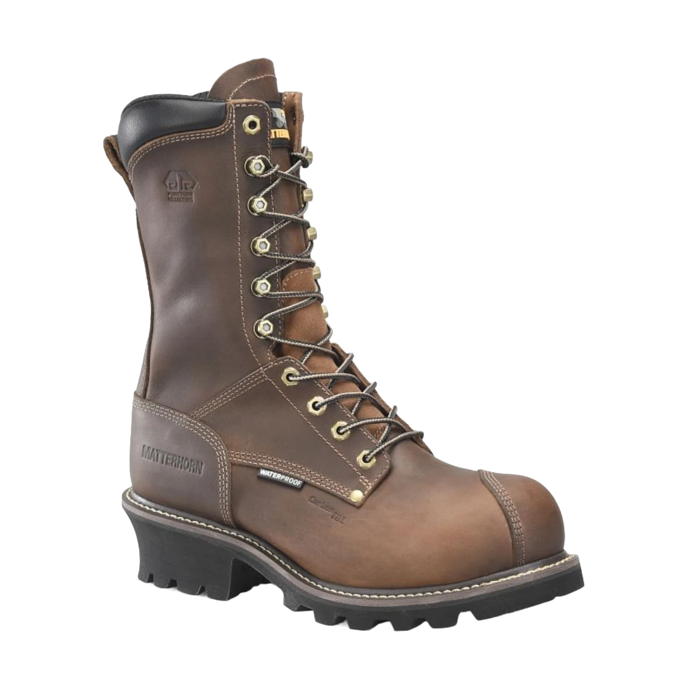 Matterhorn® Men's Arc 10" Dark Brown Composite Toe Logger Boots MT2510 1 Matterhorn® Men's Arc 10" Dark Brown Composite Toe Logger Boots MT2510