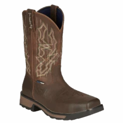 Tony Lama Men's Anchor Waterproof Composite Toe Brown Work Boots TW3415