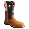 Twisted X Men's 12" Texas Flag Nano Comp Safety Toe Work Boots MXBN004