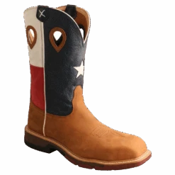 Twisted X Men's 12" Texas Flag Nano Comp Safety Toe Work Boots MXBN004