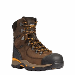 Ariat Men's Endeavor 8" H2O Carbon Toe Chocolate Brown Boots 10038373