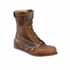 Carolina® Men's Dark Brown Domestic Moc Toe Wedge Work Boots CA8012