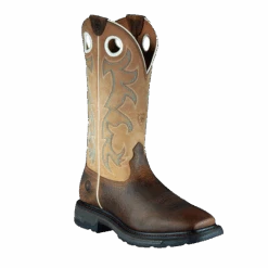 Ariat® Men's Beige Workhog Square Toe Tall Earth Boots 10008205