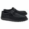 Hey Dude Men's Wally Sox Micro Total Black Shoes 150204942