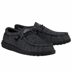 Hey Dude Men's Wally Stretch Midnight Bunker Shoes 110384770