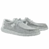Hey Dude Men's Wally Sox Stone White Shoes 110350703