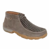 Twisted X® Men's Chukka Driving Moc Taupe Grey & Black Slip On Shoes MDM0097
