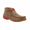 Twisted X Men's Chukka Brown & Red Driving Moc Shoe MDM0036