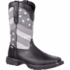 Durango Men's Rebel Faded Black & Grey Flag Square Toe Boot DDB0125