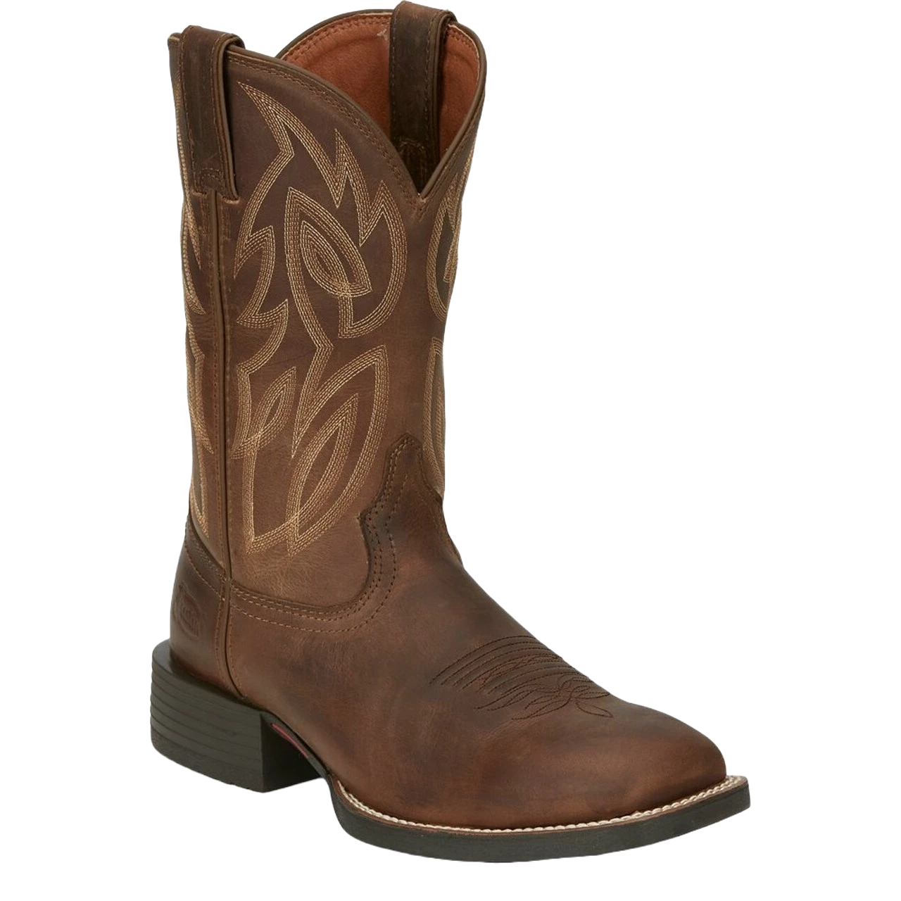 Justin Men's Canter Dusky Brown Square Toe Boots SE7510 1 Justin Men's Canter Dusky Brown Square Toe Boots SE7510