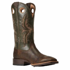 Ariat® Men's Toughy VentTek 360° Herd Brown/Leaf Green Boots 10040239