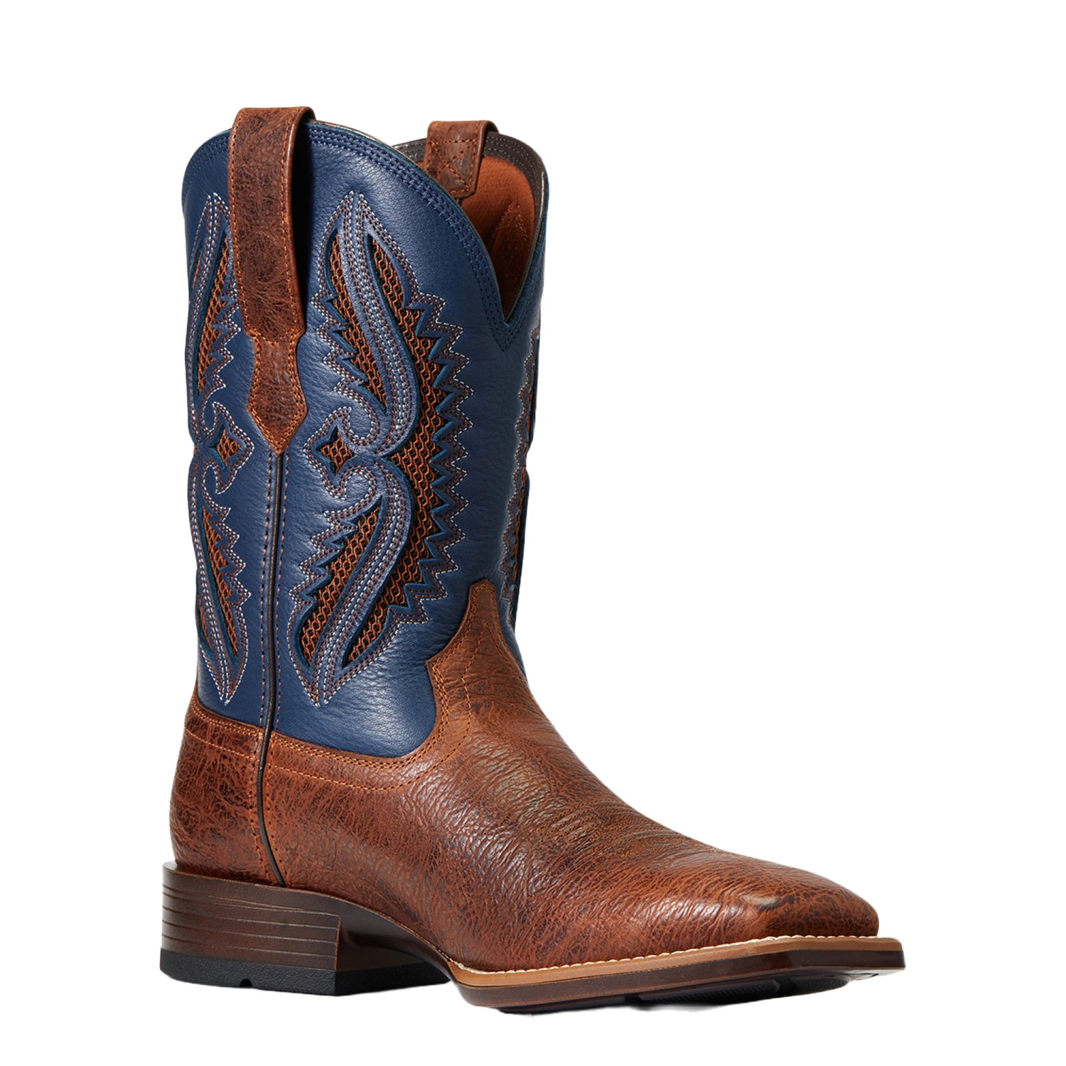 Ariat® Men's VentTEK™ 360° Rowder Tan & Blue Boots 10040238 1 Ariat® Men's VentTEK™ 360° Rowder Tan & Blue Boots 10040238