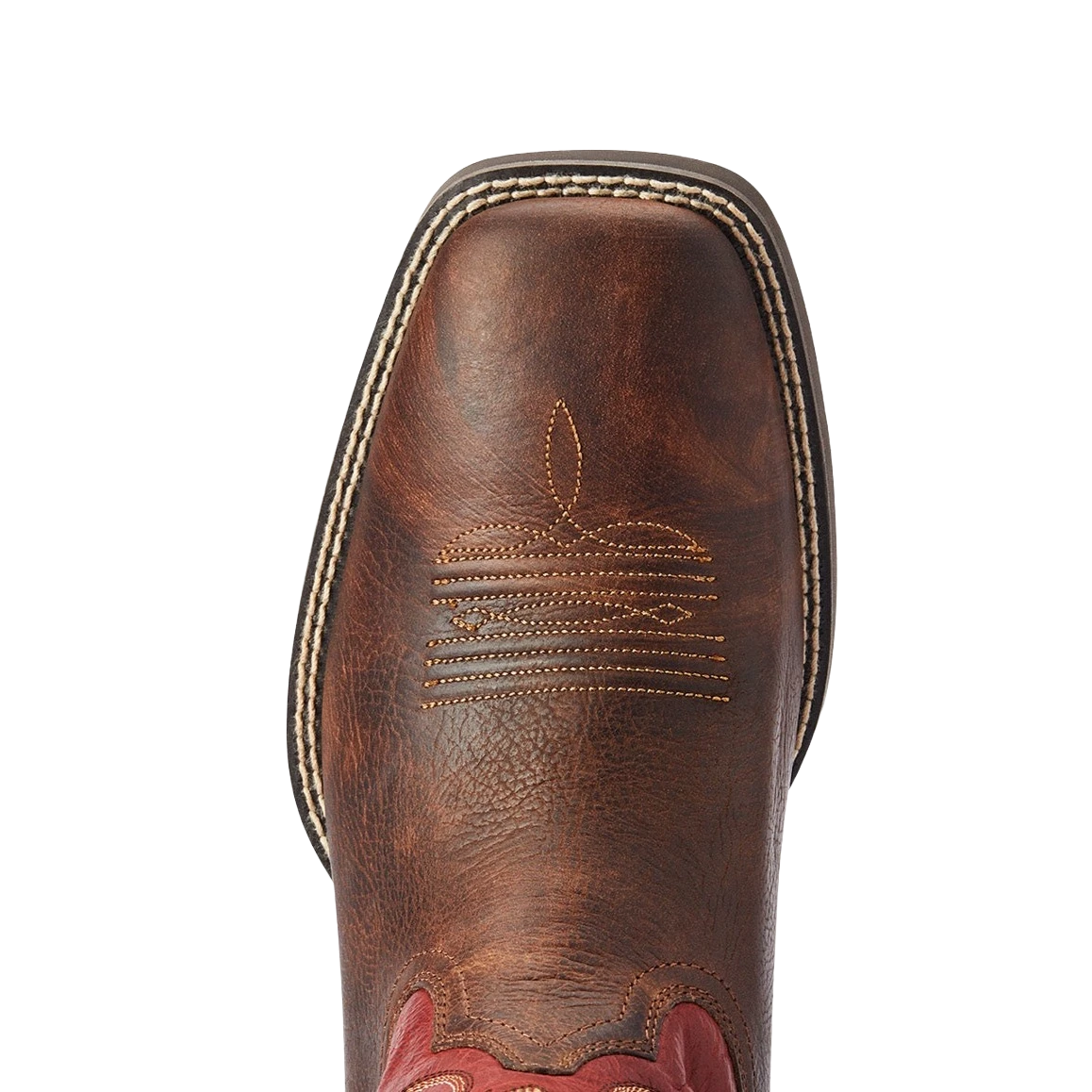 Ariat® Men's Sport Pardner Matte Brown & Red Square Toe Boots 10042391 2 Ariat® Men's Sport Pardner Matte Brown & Red Square Toe Boots 10042391 - Image 2