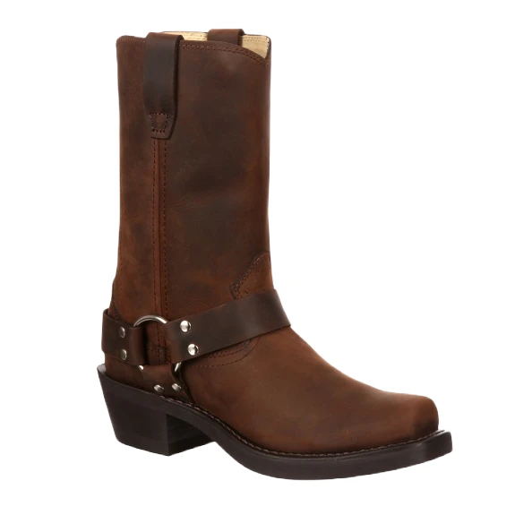 Durango® Men's Harness Motorcycle Leather Brown Pull On Boots DB594 1 Durango® Men's Harness Motorcycle Leather Brown Pull On Boots DB594