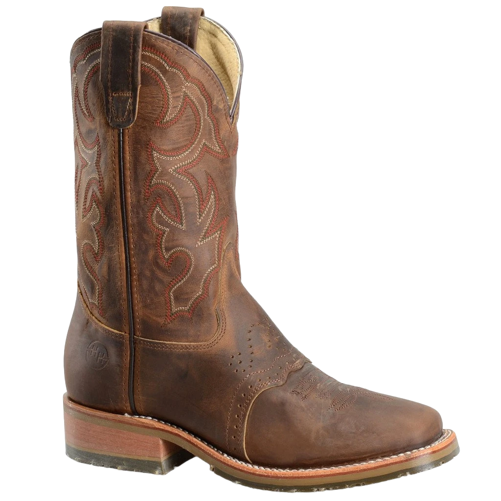 Double-H Men’s Domestic Square Toe ICE Roper DH3560 1 Double-H Men’s Domestic Square Toe ICE Roper DH3560