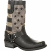 Durango Men's Patriotic Black Faded Flag & Harness Boot DDB0141