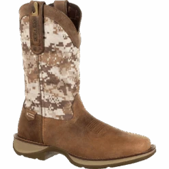 Durango Men's Rebel Desert Camo Dusty Brown Square Toe Boots DDB0166