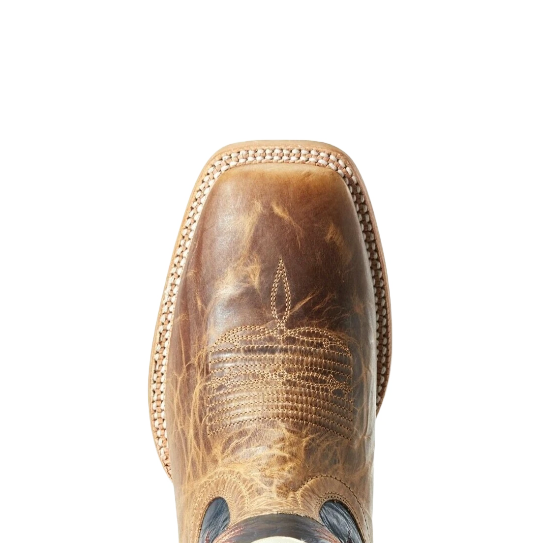 Ariat® Men's Dusted Wheat & Navy Real Deal Boots 10029694 2 Ariat® Men's Dusted Wheat & Navy Real Deal Boots 10029694 - Image 2