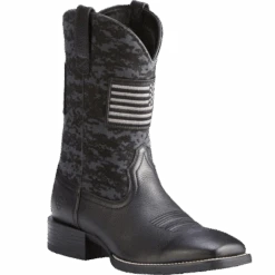 Ariat® Men's Black Sport Patriot Square Toe Boot 10023361