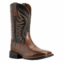Ariat Men's Red Brown & Black AMOS Hand Stand Boot 10029689