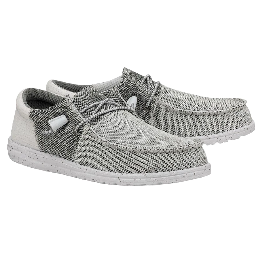 Hey Dude Men's Wally Tri Stone White Slip On Shoes 40037-1KA 1 Hey Dude Men's Wally Tri Stone White Slip On Shoes 40037-1KA