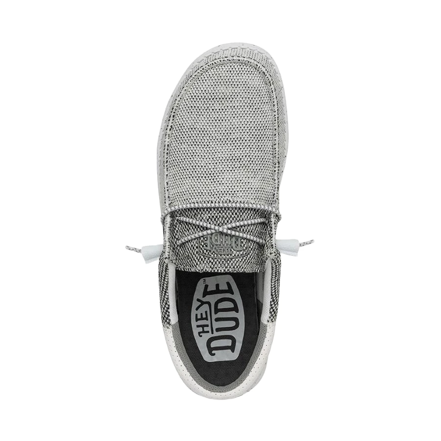 Hey Dude Men's Wally Tri Stone White Slip On Shoes 40037-1KA 2 Hey Dude Men's Wally Tri Stone White Slip On Shoes 40037-1KA - Image 2