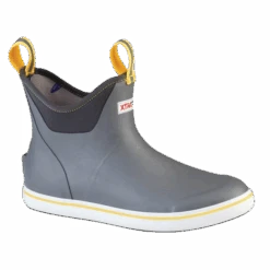 XTRATUF Men's Waterproof Ankle Gray And Yellow Deck Boot 22735