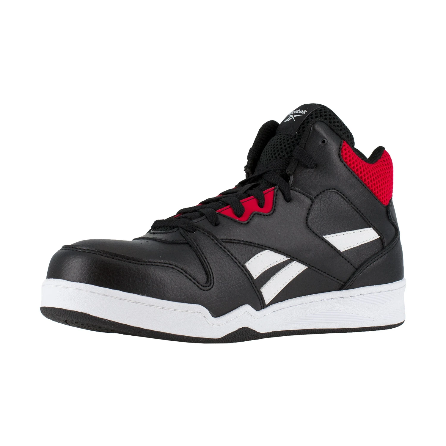 Reebok Men's High Top Black & Red Comp. Toe Work Sneakers Shoes RB4132 5 Reebok Men's High Top Black & Red Comp. Toe Work Sneakers Shoes RB4132 - Image 5