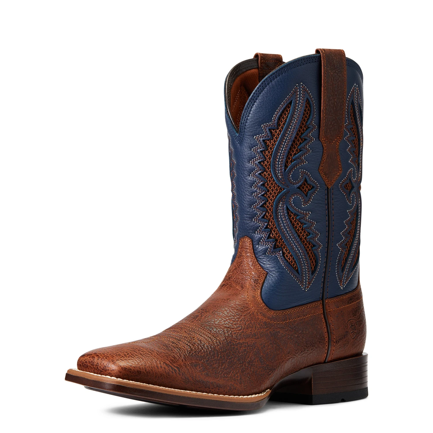 Ariat® Men's VentTEK™ 360° Rowder Tan & Blue Boots 10040238 4 Ariat® Men's VentTEK™ 360° Rowder Tan & Blue Boots 10040238 - Image 4