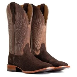 Ariat Men's Circuit Rockridge Dark Coffee & Conch Tan Boots 10040241 -Ariat Boot Shop S22 MNS WEST 10040241 pair