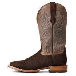 Ariat Men's Circuit Rockridge Dark Coffee & Conch Tan Boots 10040241 -Ariat Boot Shop S22 MNS WEST 10040241 side
