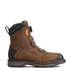 Ariat Men's Workhog® XT8" BOA H2O Chocolate Brown Boots 10038922 -Ariat Boot Shop S22 MNS WORK 10038922 side
