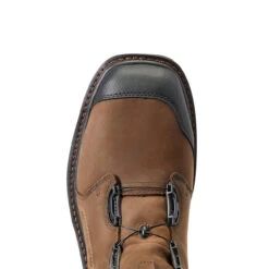 Ariat Men's Workhog® XT8" BOA H2O Chocolate Brown Boots 10038922 -Ariat Boot Shop S22 MNS WORK 10038922 toe