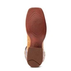 Ariat Men's Broncy Antique Saddle Full QuillSquare Toe Boots 10044419 -Ariat Boot Shop S23 MNS WEST 10044419 sole