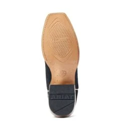 Ariat® Men's Futurity Showman Black Roughout & Roaring Turquoise Western Boots 10044498 -Ariat Boot Shop S23 MNS WEST 10044498 sole