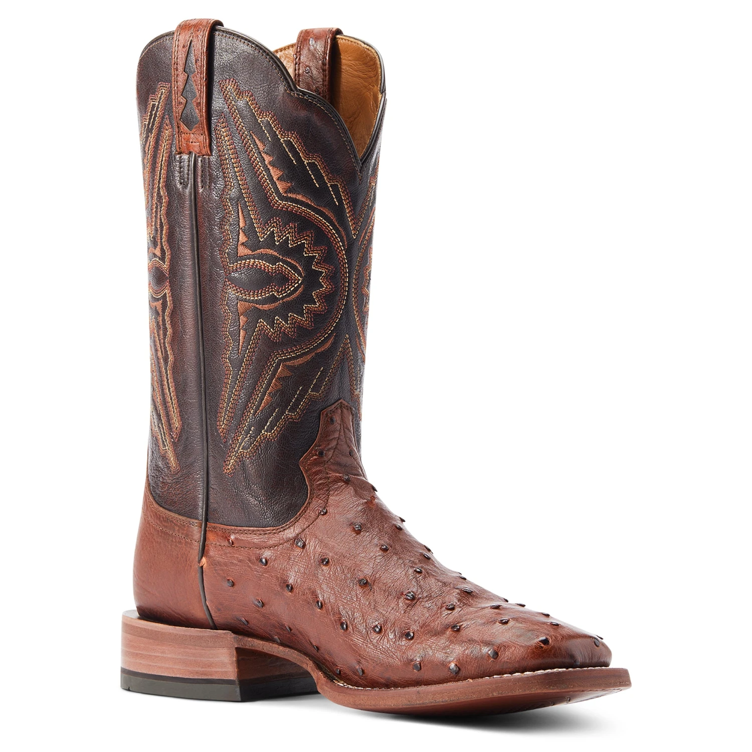 Ariat Men's Broncy Cinnamon Full QuillDark Auburn Western Boots 10044576 6 Ariat Men's Broncy Cinnamon Full QuillDark Auburn Western Boots 10044576 - Image 6