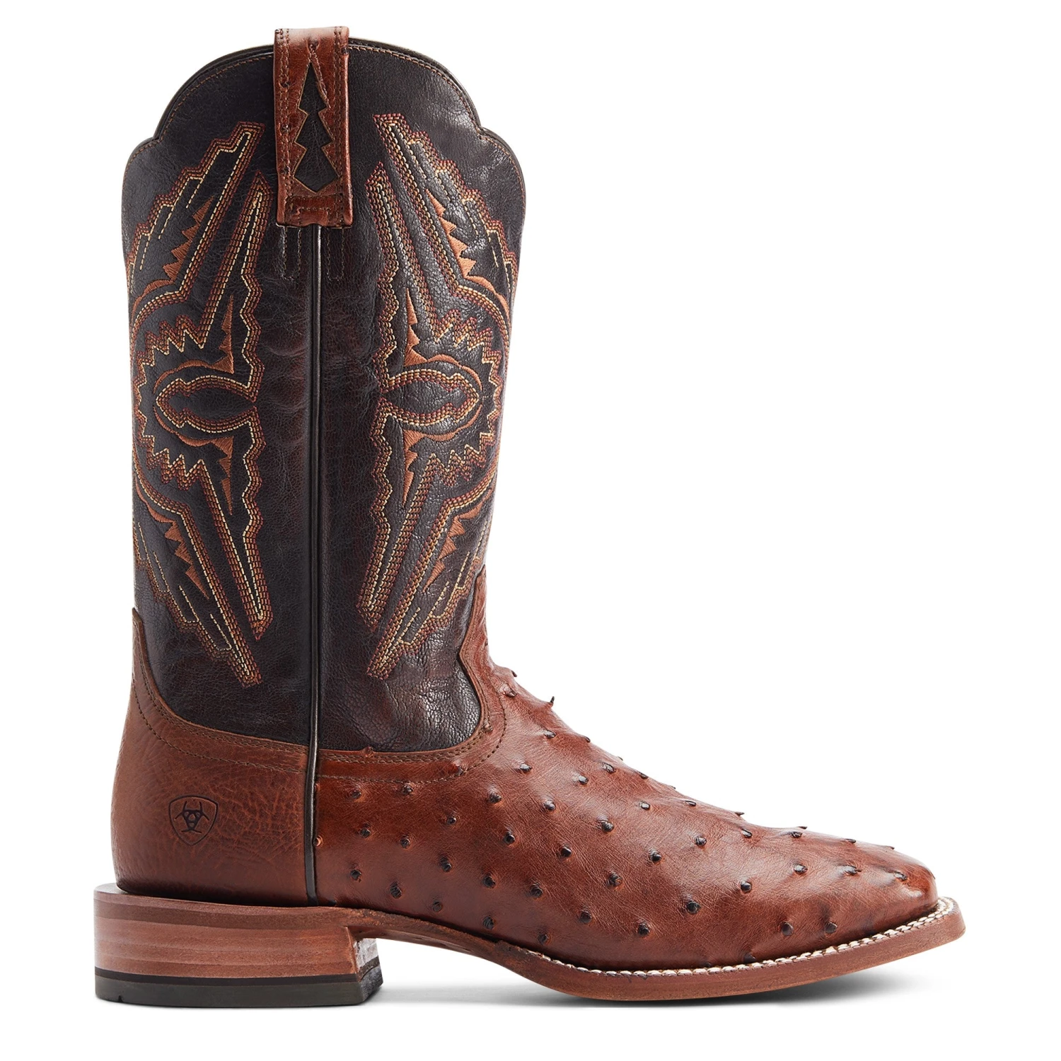 Ariat Men's Broncy Cinnamon Full QuillDark Auburn Western Boots 10044576 4 Ariat Men's Broncy Cinnamon Full QuillDark Auburn Western Boots 10044576 - Image 4