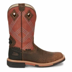 Justin® Men's Dalhart Orange Nano Square Toe Work Boots SE4218 -Ariat Boot Shop SE4218 1