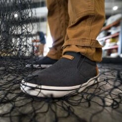 XTRATUF Men's Sharkbyte Canvas Black Deck Shoes XSB-001 -Ariat Boot Shop XSB001 lifestyle EXTRALARGE