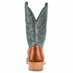 Corral Boots Corral® Men's Embroidered Honey Brown & Green Square Toe Boots A4224 6 Corral Boots Corral® Men's Embroidered Honey Brown & Green Square Toe Boots A4224 -Ariat Boot Shop a4224c